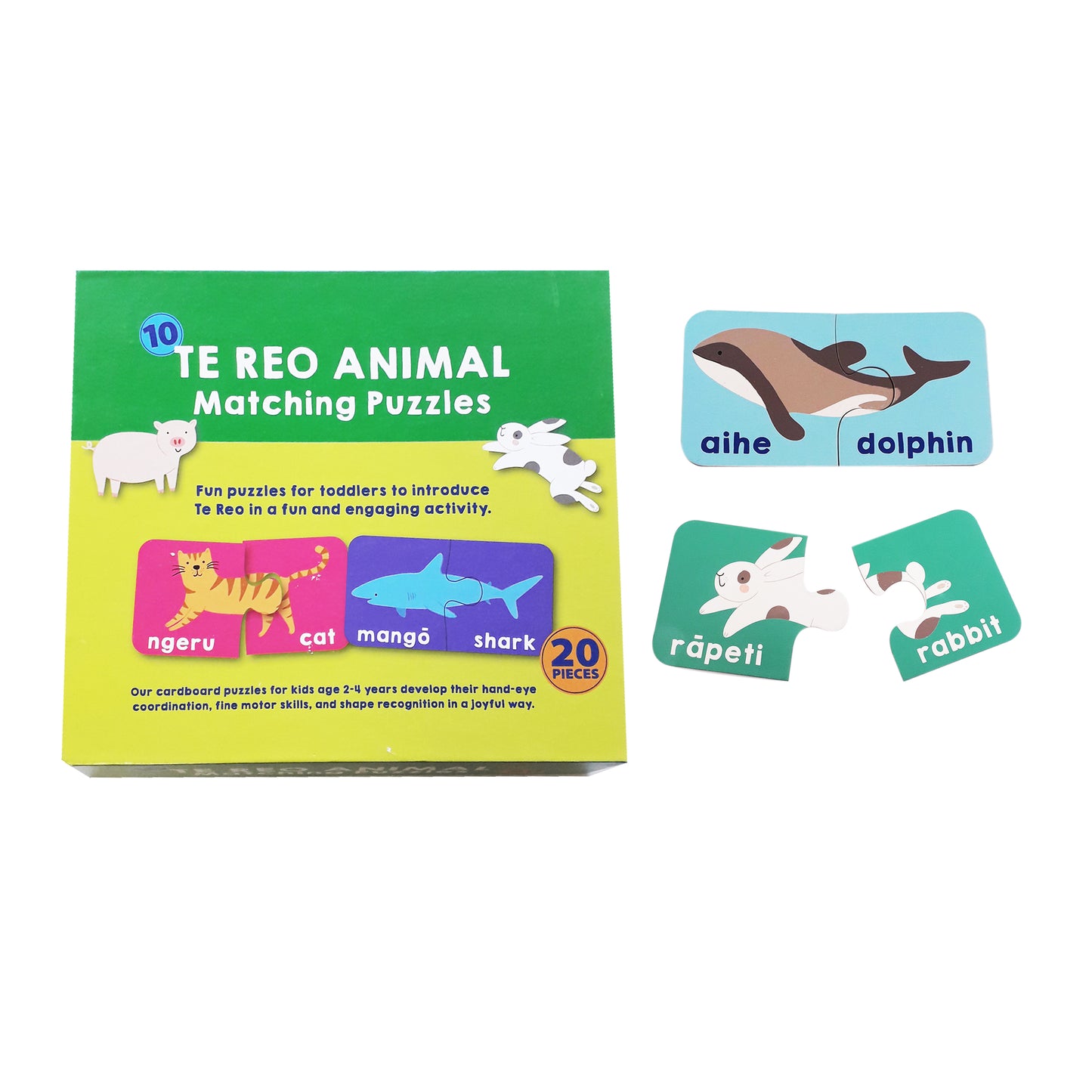 Te Reo Māori Animal Matching Puzzle 20pc