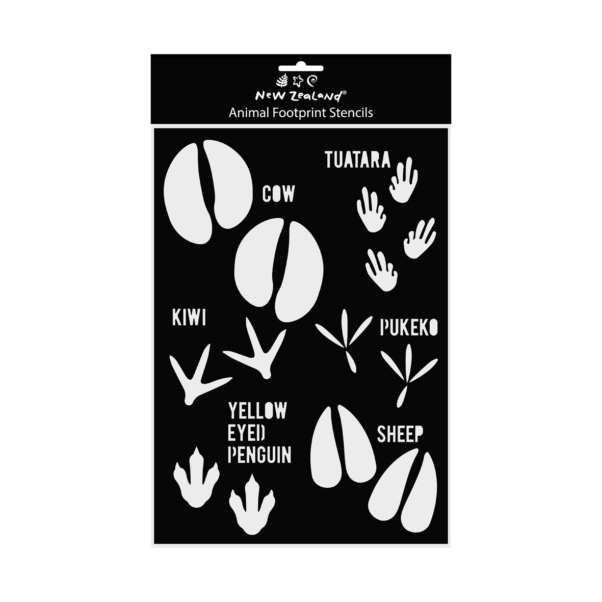 Stencils NZ Animal Footprints A4